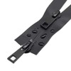 YaHoGa 75 cm Waterproof Zip 2 Way Separable #5 Black