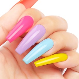 Aimeili UV LED Gel Polish Multi-Coloured Removable Gel Nail Polish Neon Gel Polish Set Kit - 6 x 10 ml - Set Number 12