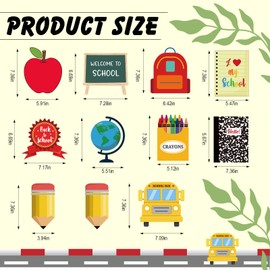 AmazingSpark 2 Pcs Back to School Banner for Classroom Decorations 9.84ft in Total Welcome Back Creative Theme Paper Garland First Day of School Teacher Party Decorations for Classroom Office Home