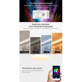 Mi Light MiBoxer FUT039W Mini WiFi + RF Receiver - RGB+CCT for Multicoloured LED Strips - Compatible with Alexa and Google