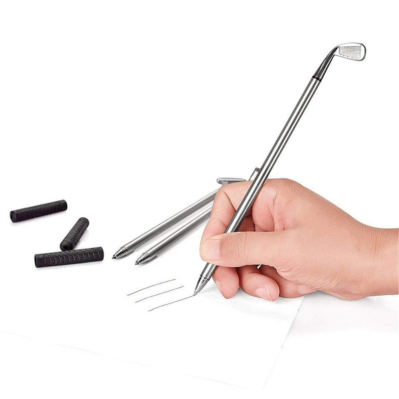 Mini Golf Club Putter Ballpoint Pen Golfers Gift Box Set