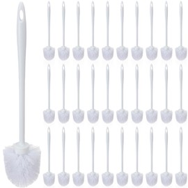 Tioncy 30 Pcs 14.2 Inch Toilet Brush Commercial Heavy Duty Toilet Bowl Cleaning Scrub Long Scrubber for Bathroom Cleaning Supplies