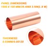 Peakloong Copper Sheet Roll, Metal Foil Plate 1000mm x 100mm