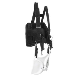 GAFFER SPORTFISHING Fishing Belt Shoulder Harness | Offshore Stand-Up Rod Holder | Comfortable Safety Buckle | Adjustable Straps | Foam Padded | Adjustable Shoulder Straps Fishing | (Black)