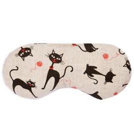Eye Pillow Linseed + Eye Brace for Relaxation, Cooling or Yoga - Colour: Cat Mimi