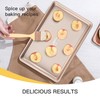 HONGBAKE Baking Sheet Pan Set of 3, Cookie Sheets for
