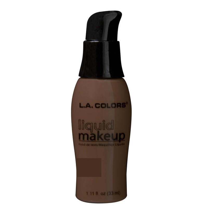 L.A. COLORS Liquid Makeup, Ebony CLM289A