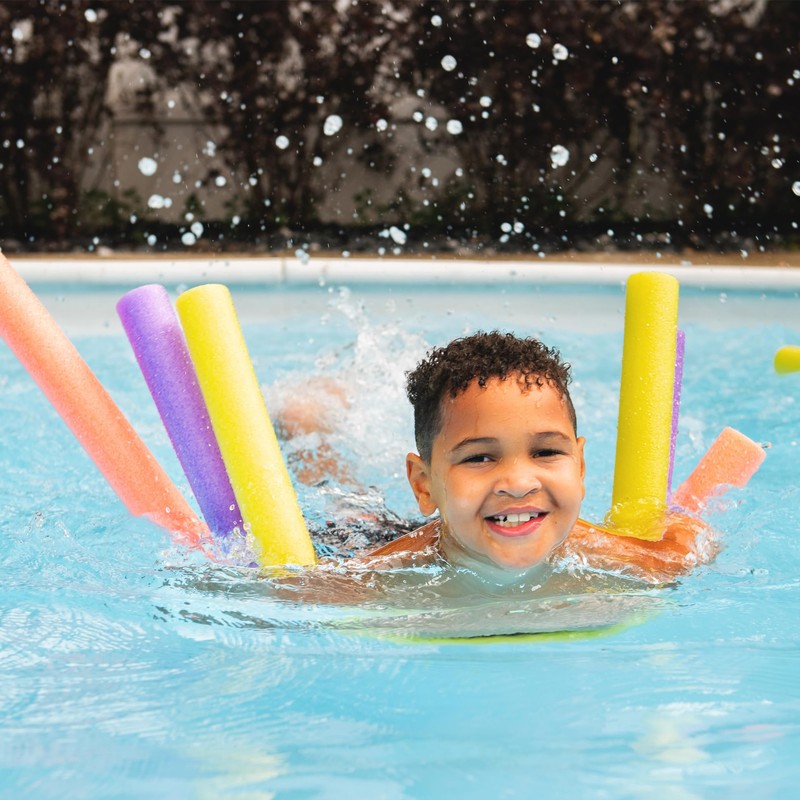 Big Joe Swim Noodle 40 Pack Pool Noodles, Assorted Coral,