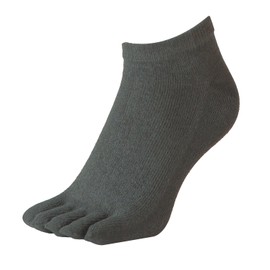Otafuku Glove Socks (Elastic Socks, Five Toe Socks, Short Socks), S-887, Dark Gray, 9.4 - 11.8 inches (24 - 30 cm), Set of 2 Pairs
