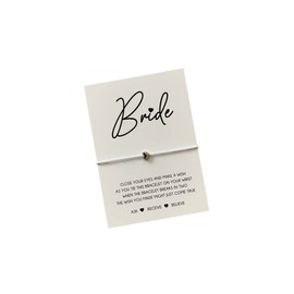 Bride bracelet | Gift for bride | Wedding gift for bride | Bride to be gift | Bride wish bracelet