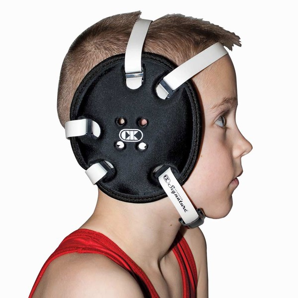Cliff Keen Youth Signature 4-Strap Stock Wrestling Headgear - Black
