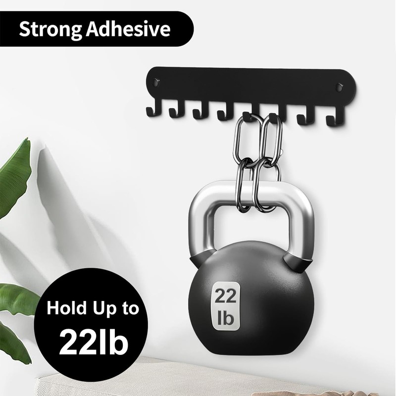 Suzurana 2 Pack Key Holder for Wall,Key Hooks with 8