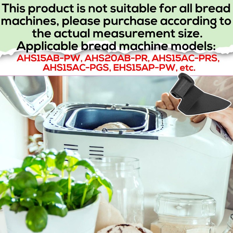 2pcs Bread Maker Kneading Paddle for CBK-110KP, Aluminum Alloy Bread