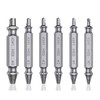 6 PCS Damaged Screw Extractor Set, Double-Head Drill Bit Set