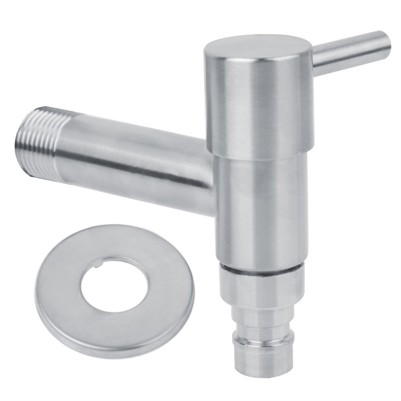 G1/2" Stainless Steel Washing Machine Wall Mounted Water Faucet Mop
