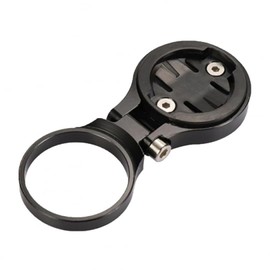 Tobefor Bike Computer Mount, Adjustable Out-Front Bicycle Extended Mount, Aluminum Integrated Bike Mounts for Bicycle Computers and Handlebar Accessories (Black)