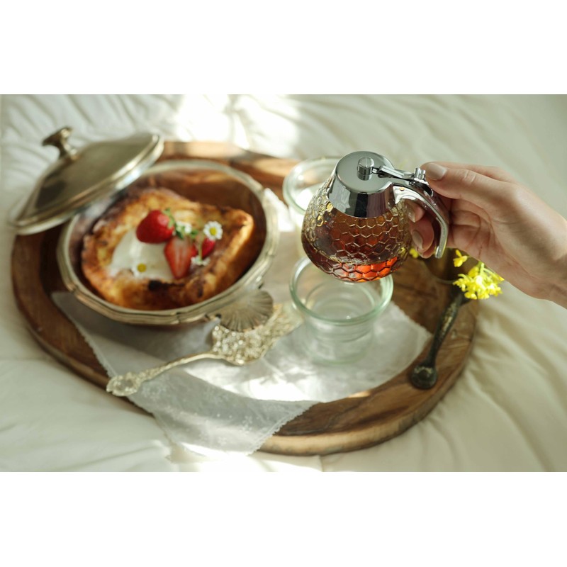 PAULSWAY Stainless Steel Shaft Honey and Maple Syrup Dispenser -