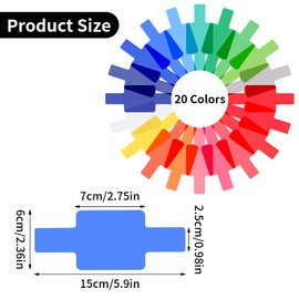20 Pcs Gel Light Filter Sheet Color Gel Filter Kit, Color Film Plastic Sheets Flash Gel Kit, Correction Daylight Filter Conversion for Photo Studio Strobe Flash LED Video Light, 20 Colours