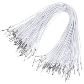 Operitacx 150Pcs Elastic Barbed Cords with Metal Ends, Stretch Loop Band Lanyard Thread String Extender Strap for Mask, Hat, DIY Crafts, Party