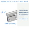 6 Pack Lift Off Door Hinges 4", Heavy Duty Stainless