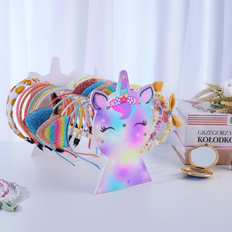 Unicorn Castle Headband Stand Hair Scrunchie Storage Hair Accessories Kids