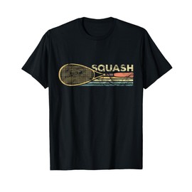 Squash Racket Vintage Squash Lover Funny Sports Enthusiast T-Shirt
