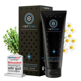 IntHim Antibacterial Intimate Wash Lotion for Men - pH Skin Neutral Intimate Care Men for Itching, Dry Skin & Ideal After Sports (1 x 200 ml)