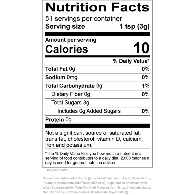 Upouria Cookies & Cream Shakeable Topping, 5.5 Ounce Jar