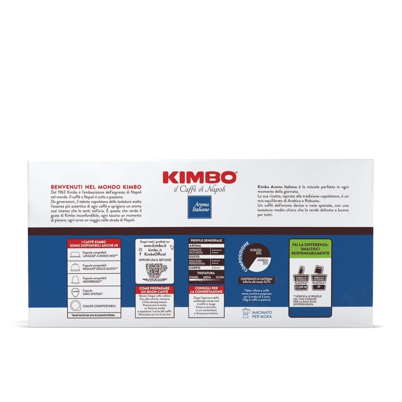 AZIMUTHSHOP KIMBO AROMA ITALIANO COFFEE 4x250 GR 072583