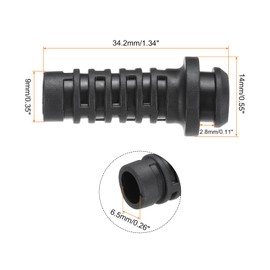 sourcing map 30pcs 6.5mm Strain Relief Cord Connector Cable Bushing Boot Sleeve for Electric Cable Cord Insulation Protection