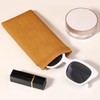 Pebipoo Glasses Cases Soft, Leather Eyeglasses Cases, Squeeze Top Portable