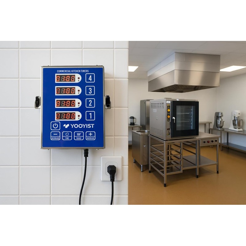 Precision Kitchen Timers for Cooking – 4 Channel Commercial Kitchen