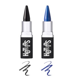 Eyeliner Cream, Waterproof Eyeliner Black & Blue, Waterproof Matte Eyeliner Pen Gel Black Blue Quick Drying & Smudge-proof Highly Pigmented, Thick Eyeliner for Long Lasting