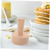 FUNOMOCYA Tart Press Tool: Wood Egg Tart Pastry Tamper Tool
