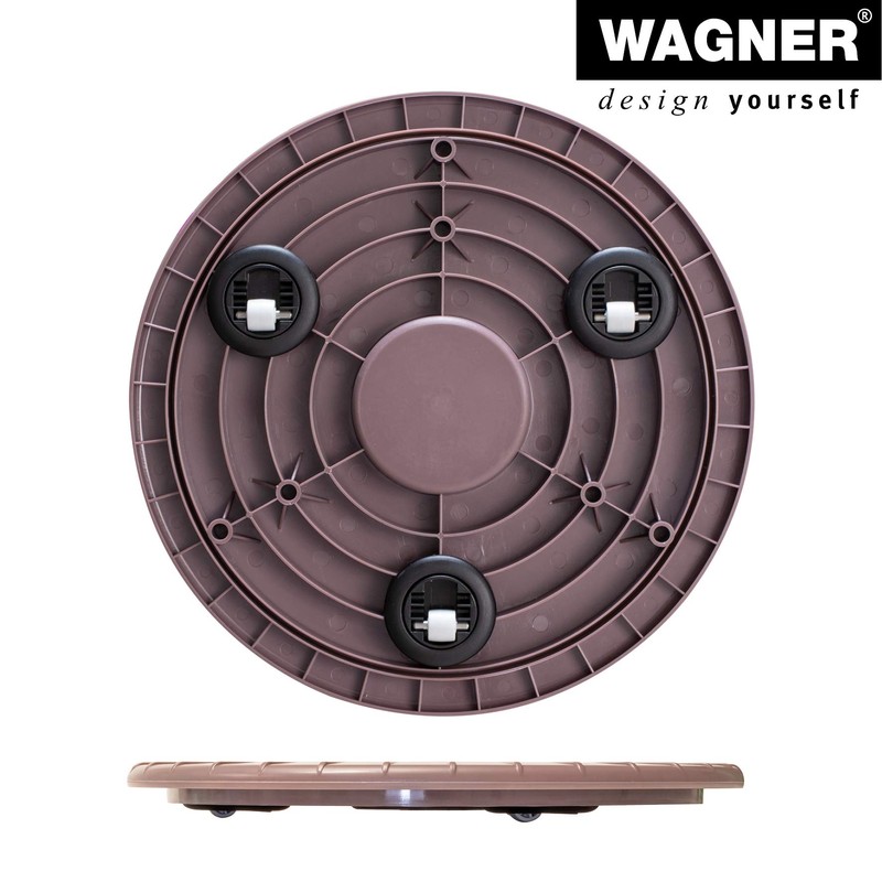 Wagner System 20044401 Multi-Roller Ultraflat Gardening Wagon, Mauve