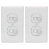 Baomain 2-Pack Double Toggle Light Switch with Wall Plate,15 Amp