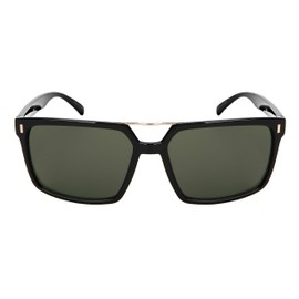 Edge I-Wear Square Sunglasses Women Men Geometric Sunglasses Tinted Lens 1305A-SD-1(BLK.g15)