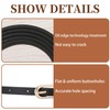 LECTNORE 4Pcs Women Skinny Leather Belt for Dresses Thin Waist