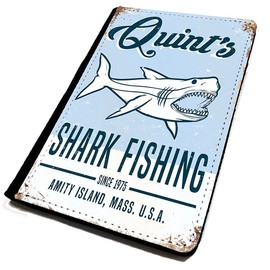 Lopo |WTF| Passport Cover/Holder. Quint's Shark Fishing. Travel Protection.