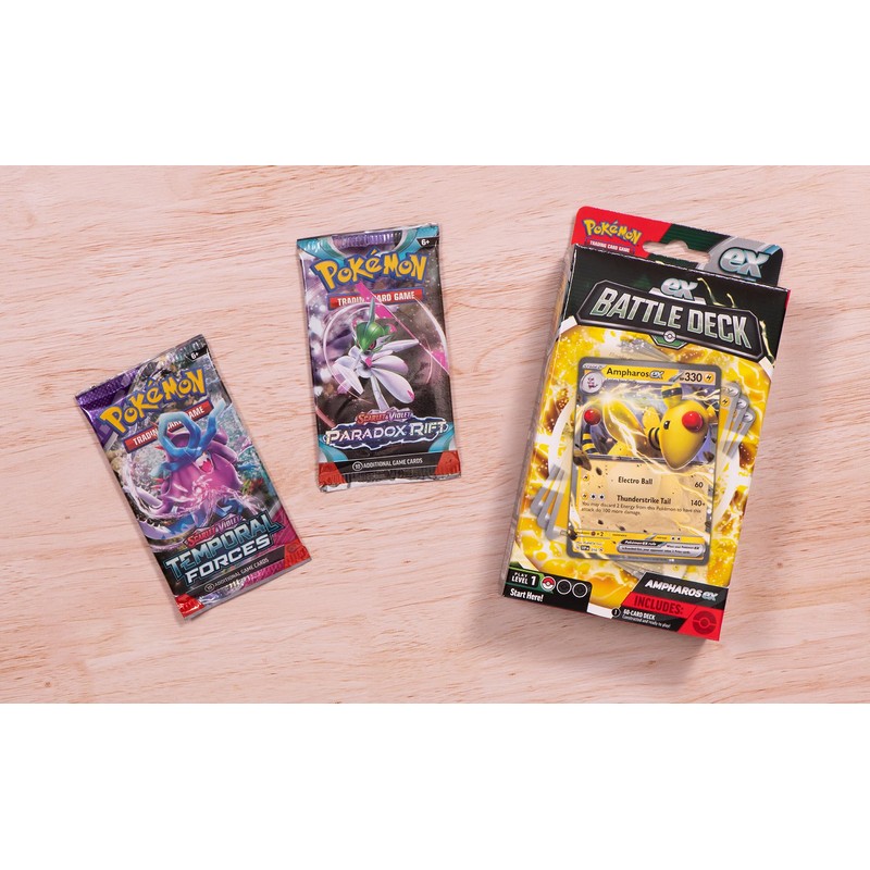 Pokémon TCG: Ampharos ex Battle Deck & 2 Booster Bundle