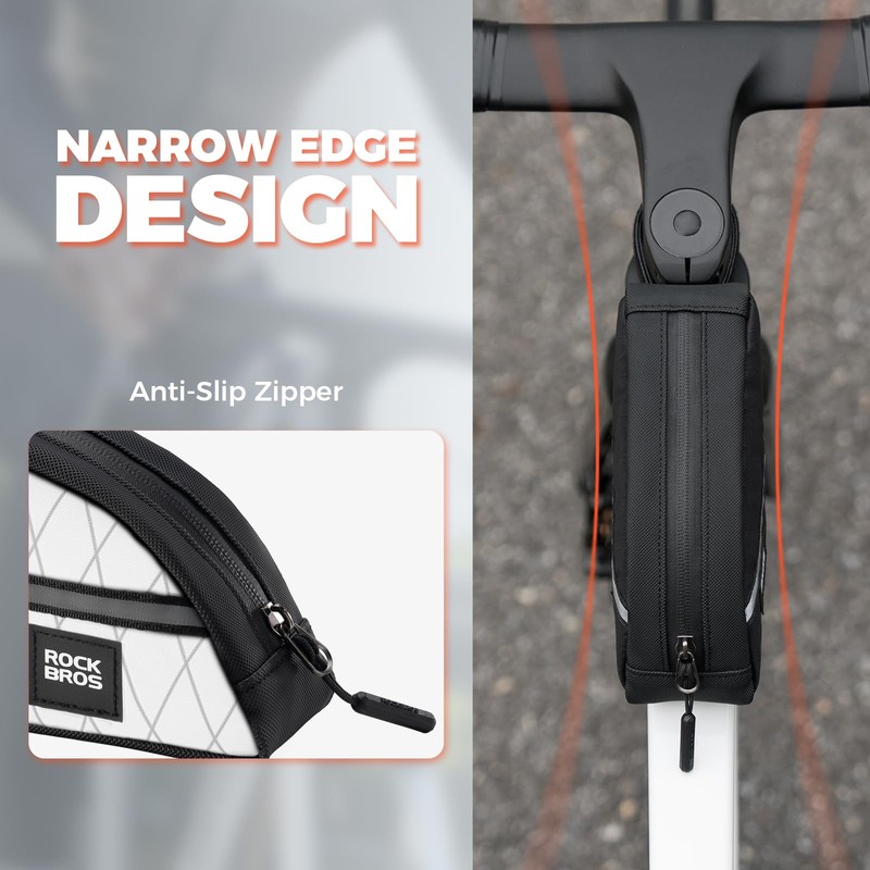 ROCKBROS Bicycle Top Tube Bag Frame Bag Lightweight for Folding