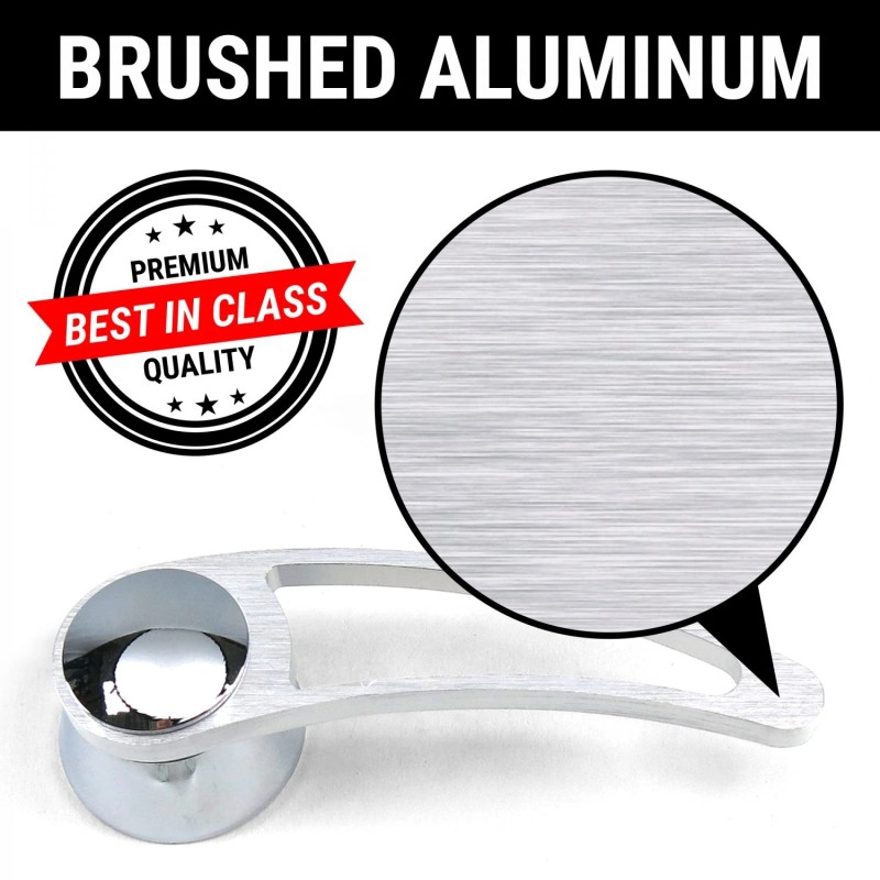 Autoloc Brushed Billet Aluminum Interior Car Door Handle Levers (Pair)