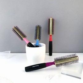 Seven Star Color Hair Roll Brush 3 Purple 2ea