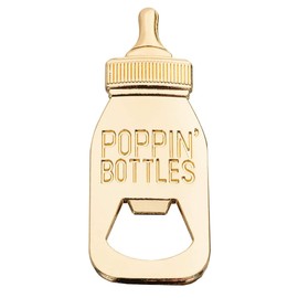 DAJAMAI 18 Pack Baby Bottle Bottle Openers for Baby Shower Favors Gifts, Bridal Baby Shower Decorations Souvenirs, Poppin Bottles Openers with Exquisite Gifts Box used for Baby Party (New White)