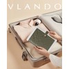 Vlando Travel Jewelry Organizer Case,Leather Jewelry Storage Book Ring Binder