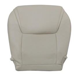 NLQR Front Driver Side Bottom Replacement Seat Cover Tan Perforated Microfiber Leather Compatible with Lexus LX570 2008 2009 2010 2011 2012 2013 2014 2015