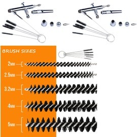 Fengda Airbrush Completely Cleaning Kit BD-778-Cleaning Pot with Holder, 5 pc Cleaning Brushes, 5 pc Cleaning Pick, 1 Wash Needle