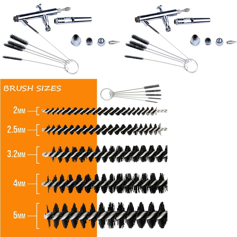 Fengda Airbrush Completely Cleaning Kit BD-778-Cleaning Pot with Holder, 5
