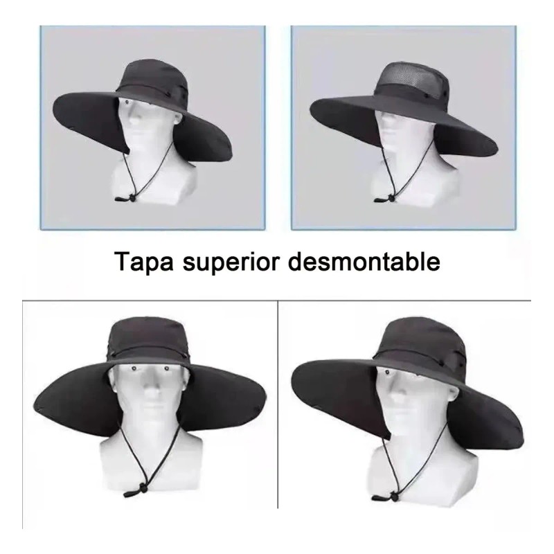 Sombrero Para El Sol Gorracon Proteccion Cuello Y Cara+regal