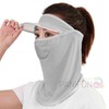 Gray Sun Protection Hiking Face Mask Sun-blocking Mask 2ea